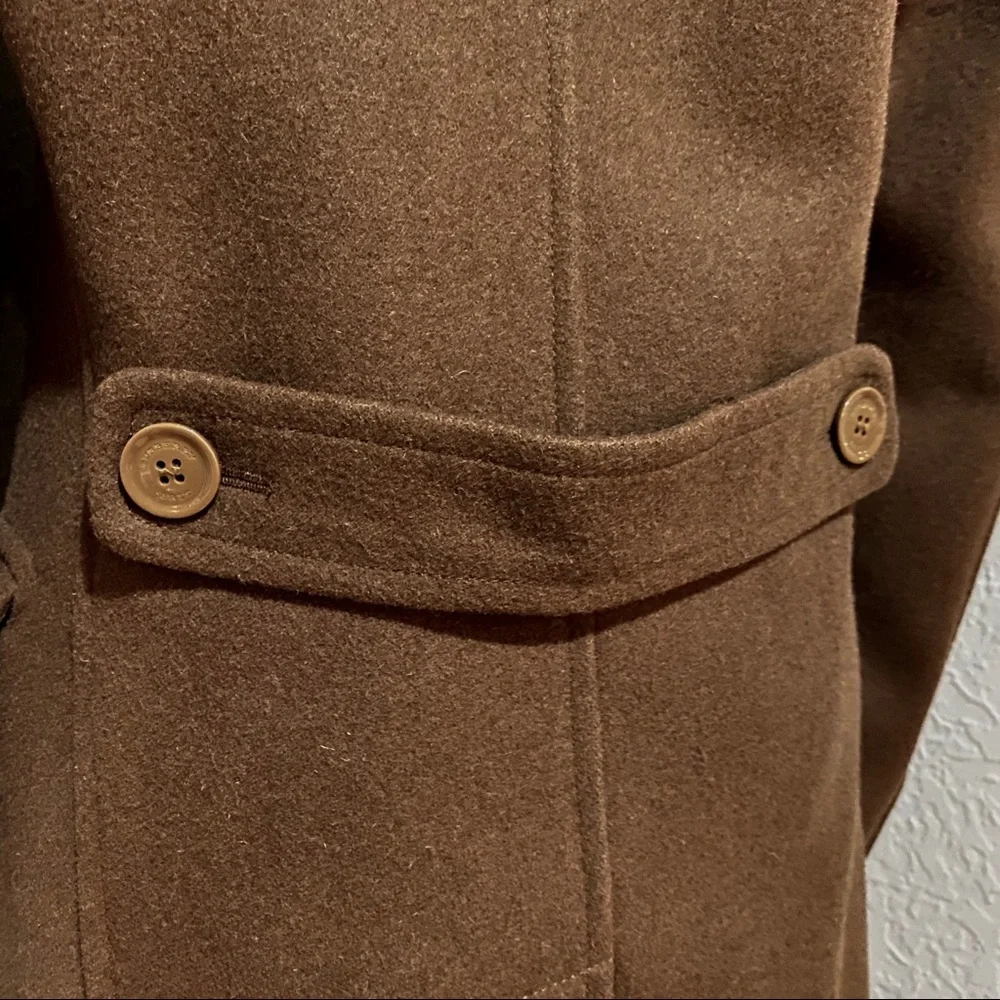 NWT Burberry Brit Men's Brown Chesterfield Virgin Wool Car Coat, XS - Picture 9 of 16